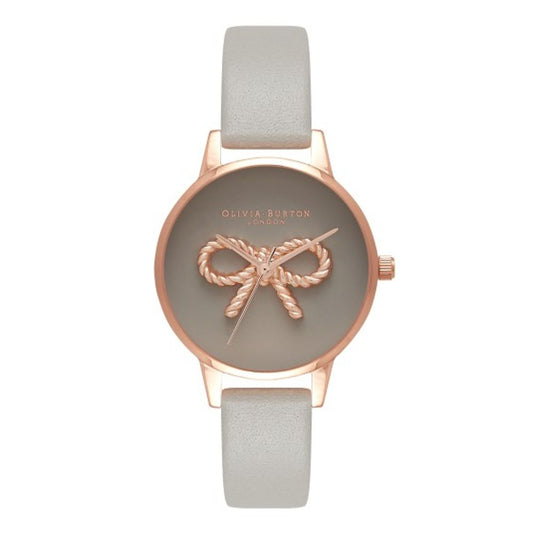 Gray Leather Leather Watch