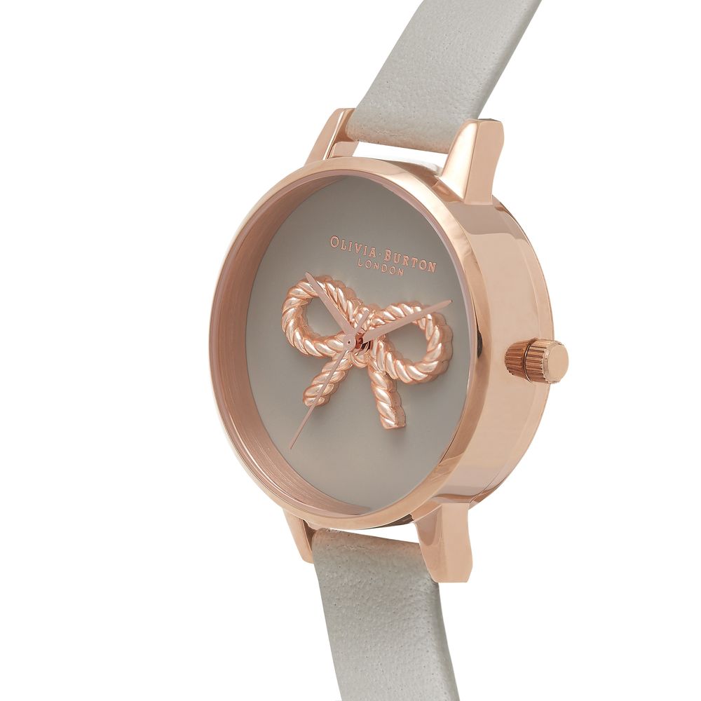 Gray Leather Leather Watch
