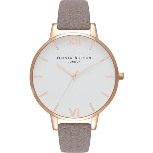 Gray Leather Leather Watch
