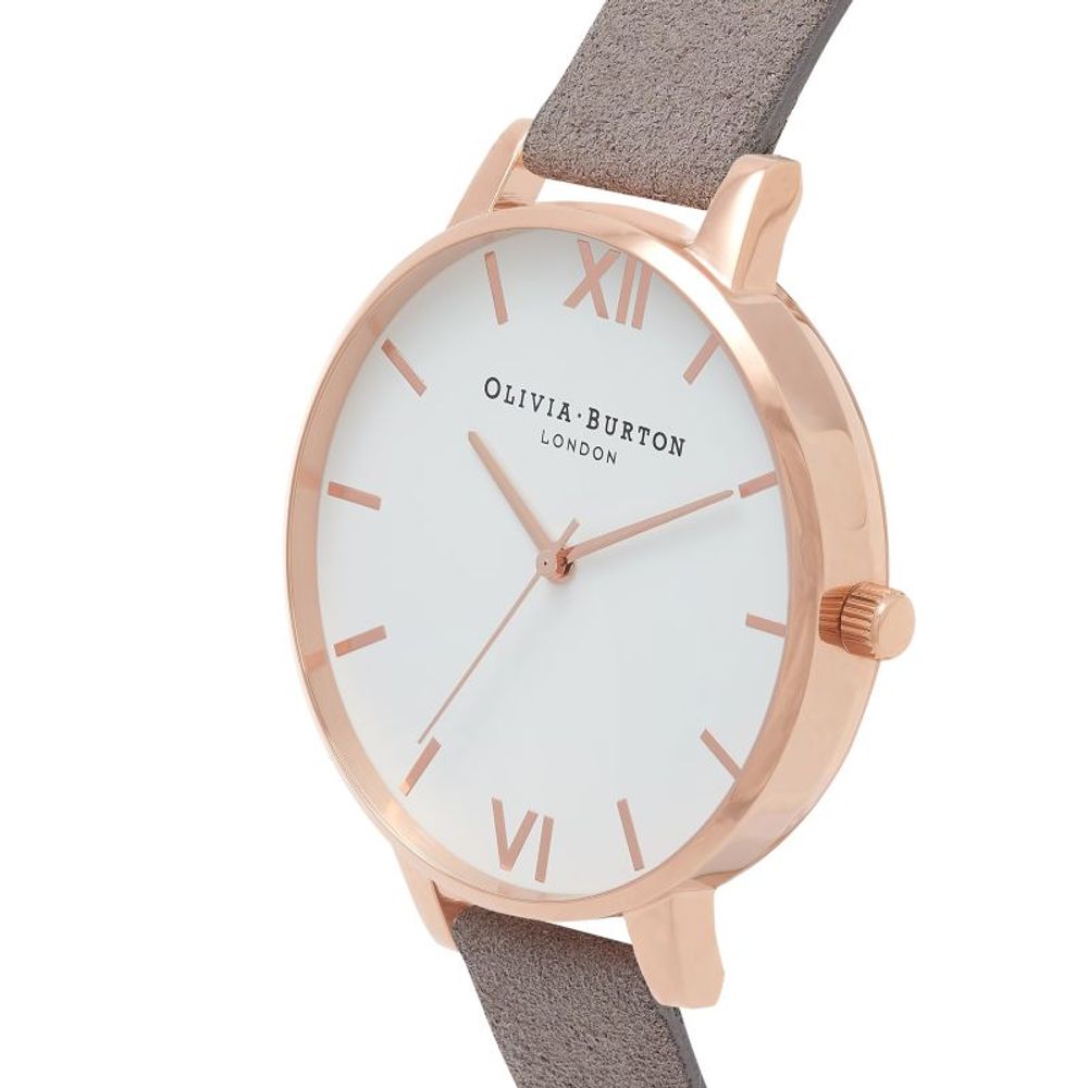 Gray Leather Leather Watch