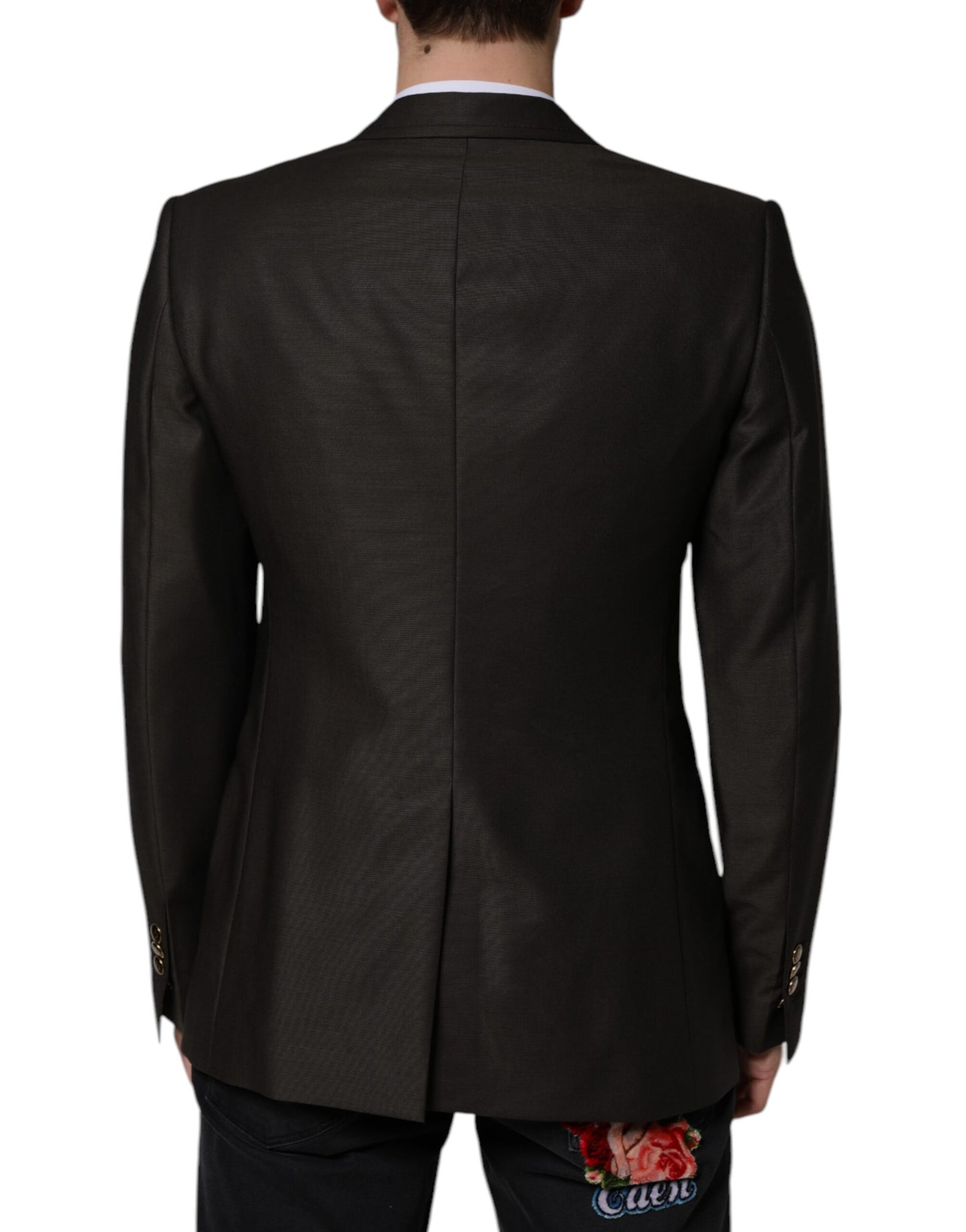 Blazer Brown Green Bee Wool Jacket Coat