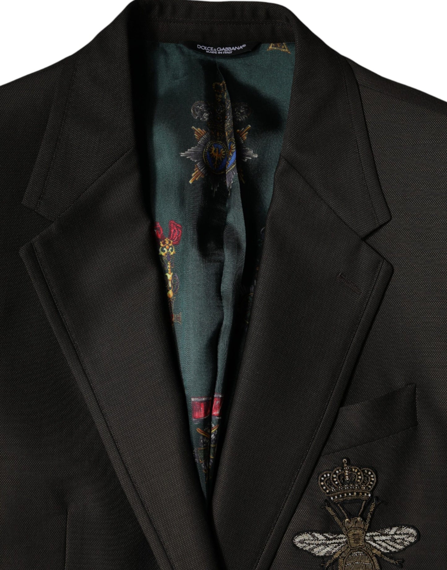 Blazer Brown Green Bee Wool Jacket Coat