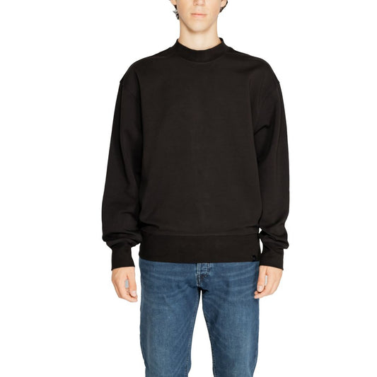 Black Recycled Cotton Sweater