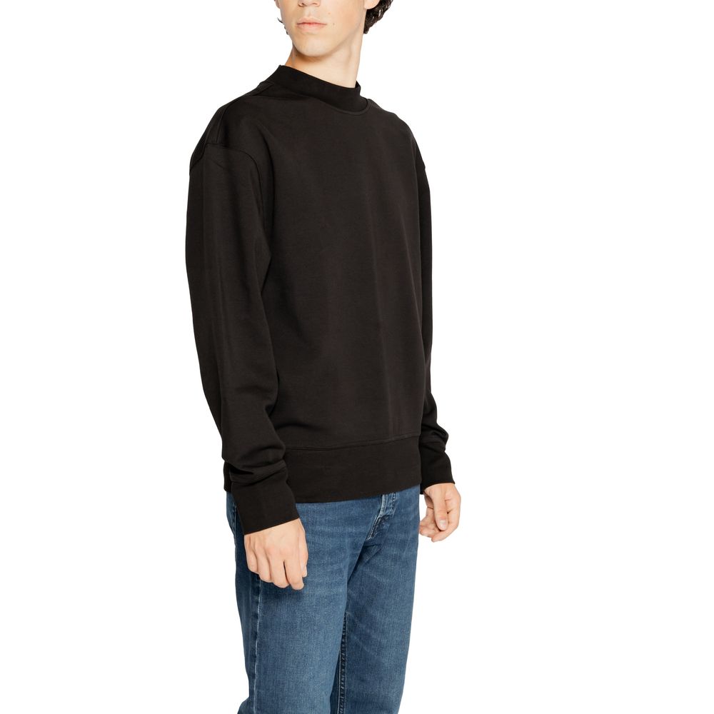Black Recycled Cotton Sweater