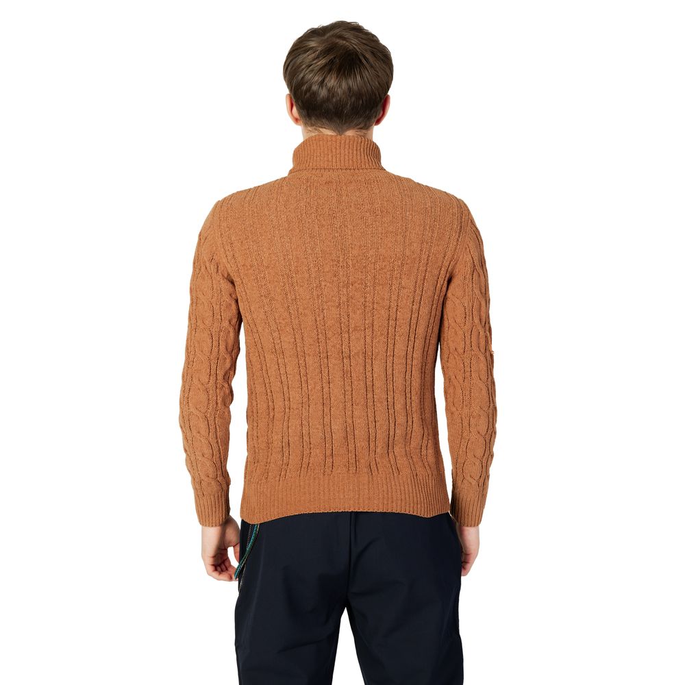 Brown Synthetic Sweater