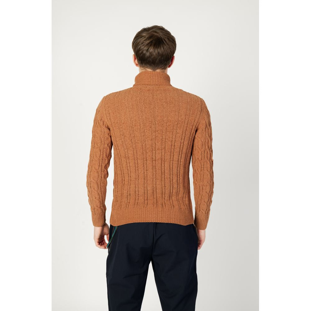 Brown Synthetic Sweater