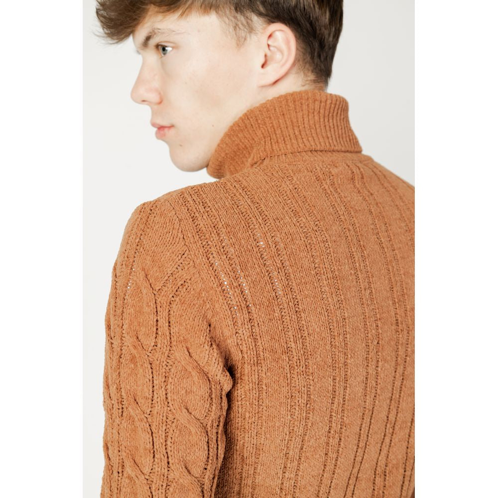Brown Synthetic Sweater