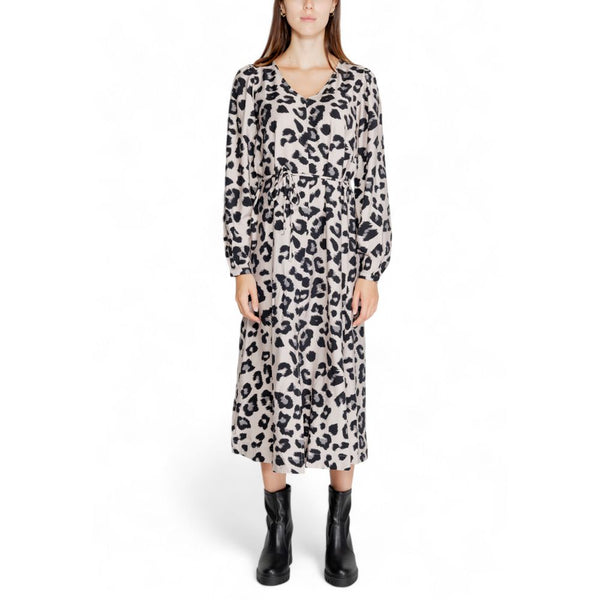 Jacqueline De Yong Gray Viscose Long Dress