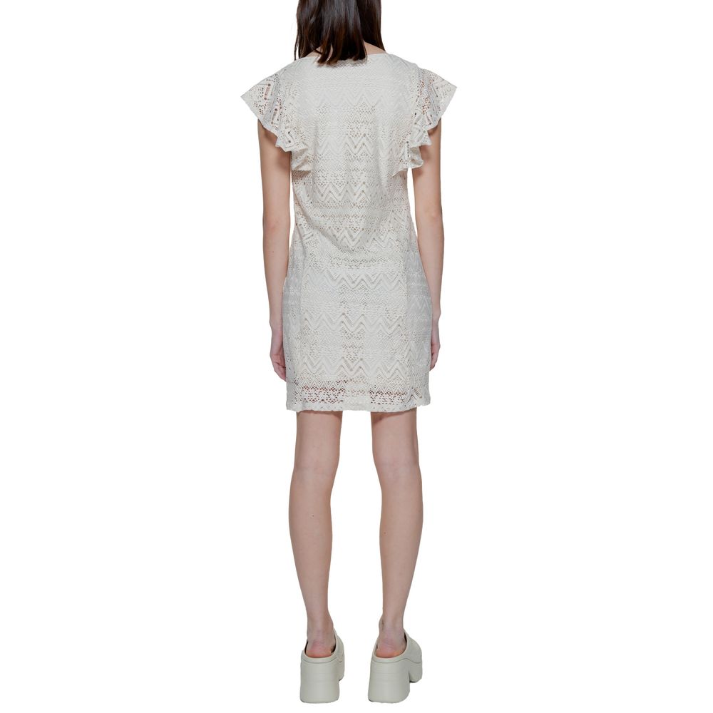 Vero Moda Beige Polyester Midi