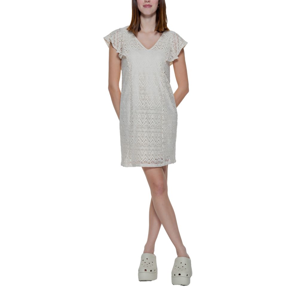 Vero Moda Beige Polyester Midi