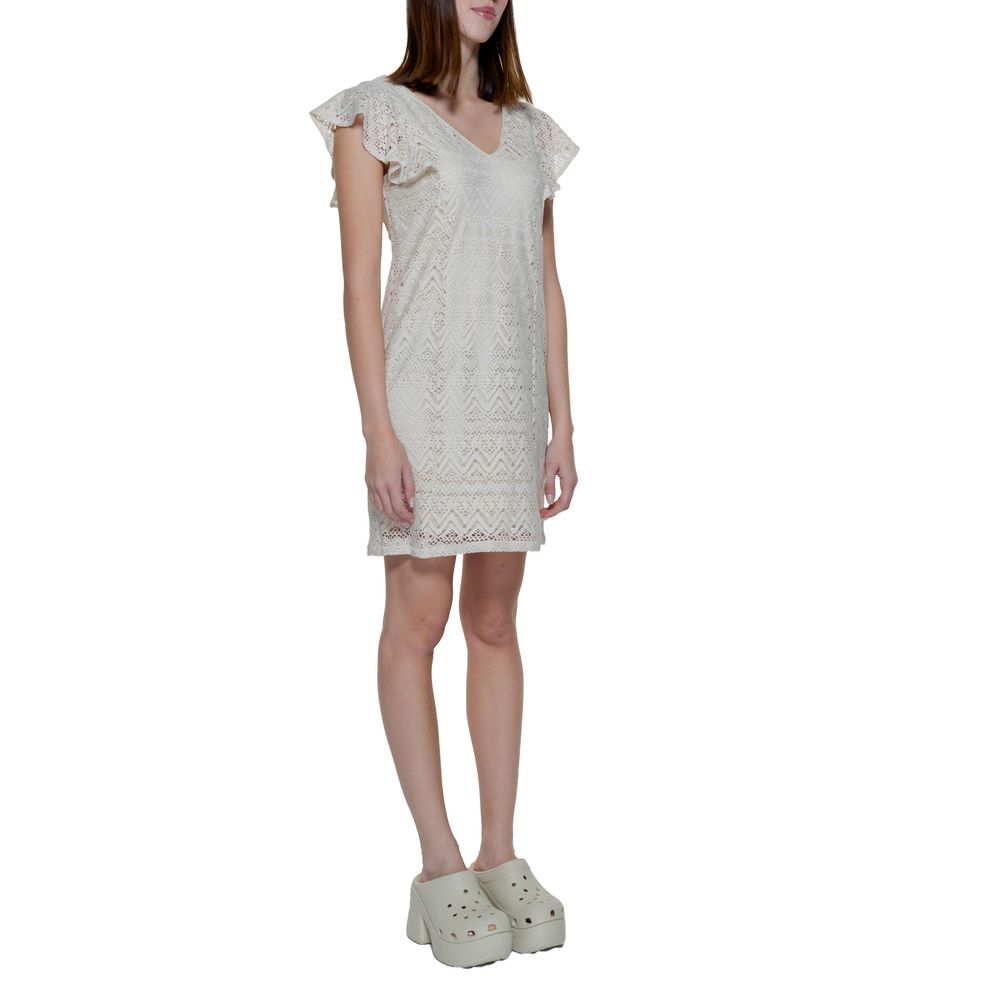 Vero Moda Beige Polyester Midi