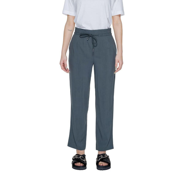 Street One Green Viscose Casual Pants