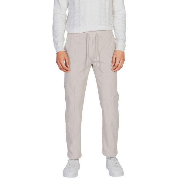 Antony Morato Beige Polyester Casual Pants