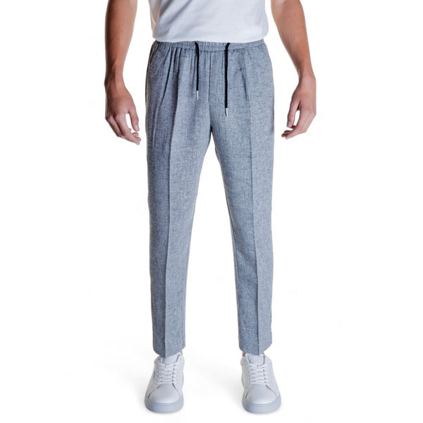 Antony Morato Black Linen Casual Pants