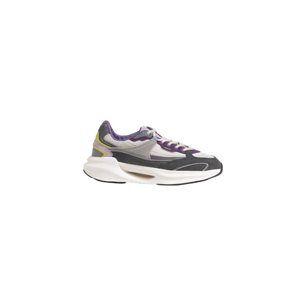 D.A.T.E Gray Fabric Chunky Sneakers