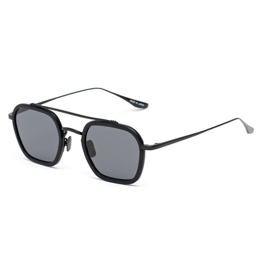Black Stainless Steel Stainless Steel Sunglasses