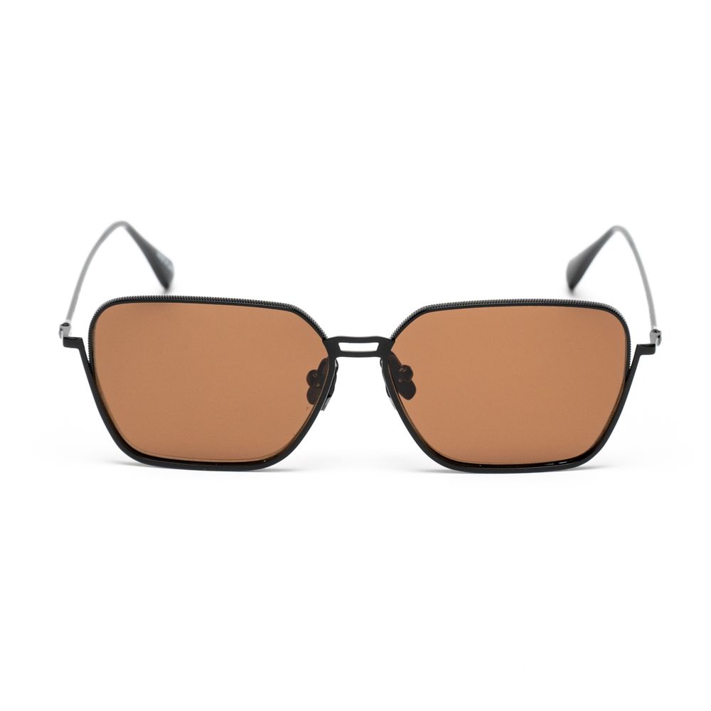 Black Stainless Steel Stainless Steel Sunglasses