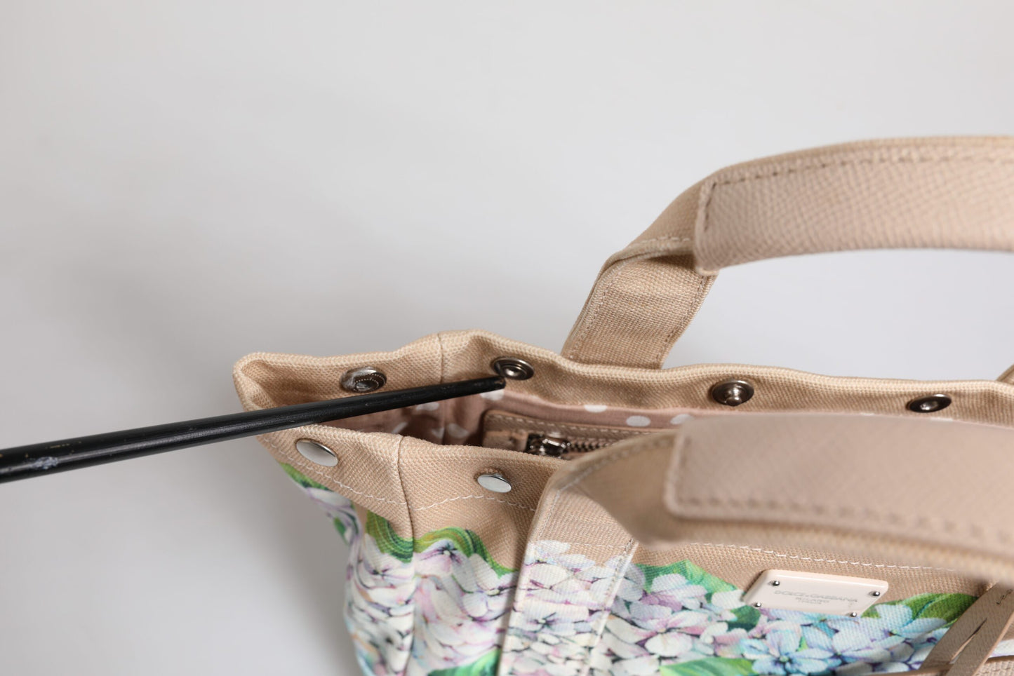 Multicolor Floral Canvas TANIA Top Handle Tote Borse Bag