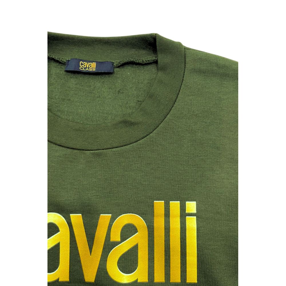 Green Cotton Men Sweater