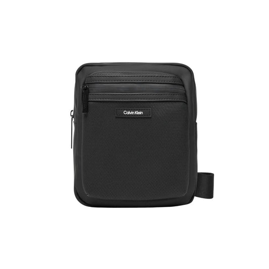 Black Polyethylene Messenger Bag