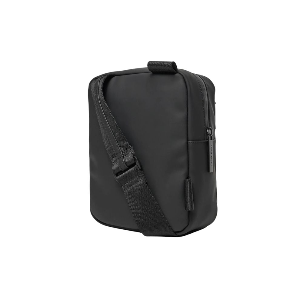 Black Polyethylene Messenger Bag
