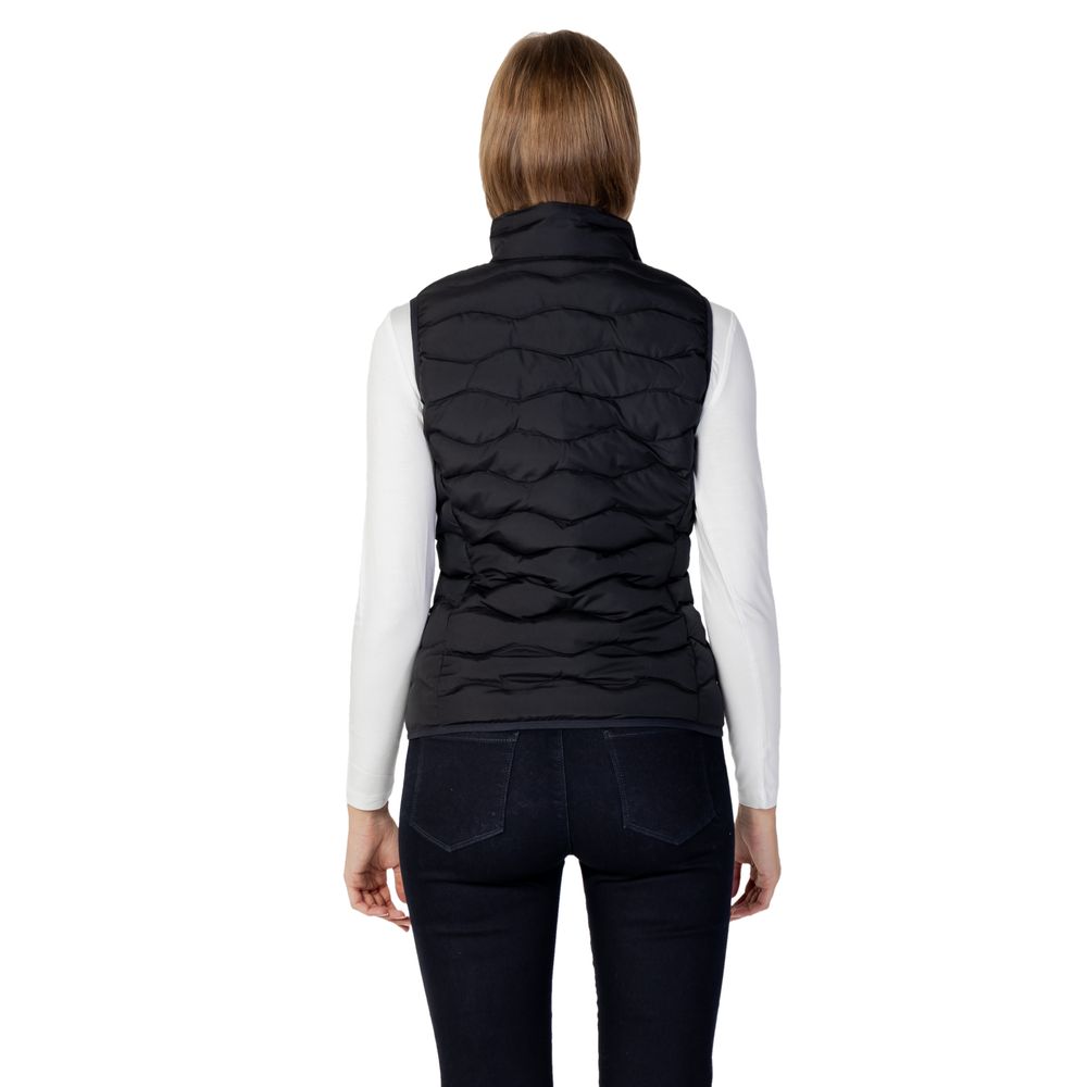 Black Polyester Jackets & Coat