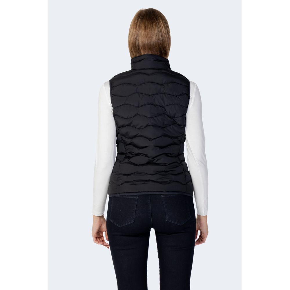 Black Polyester Jackets & Coat