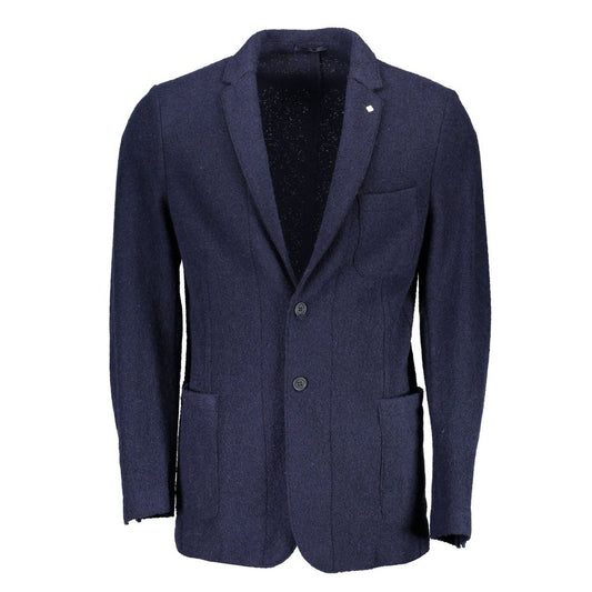Blue Wool Blazer Jacket