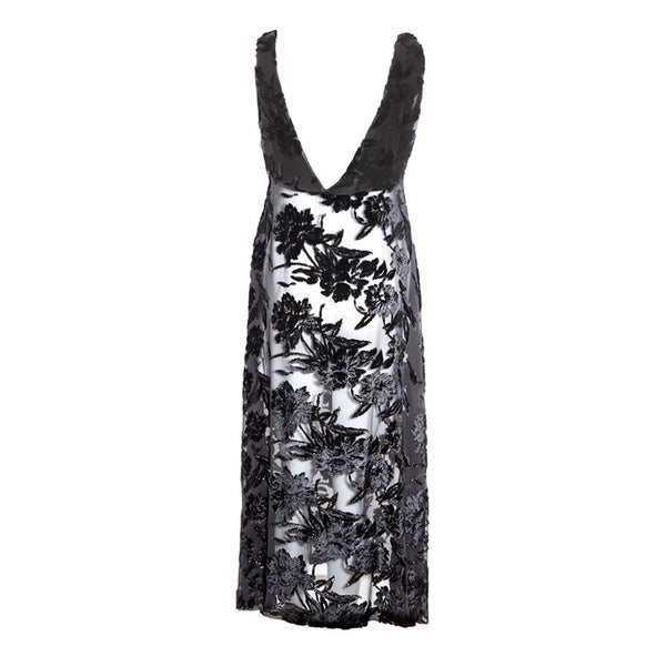 Lardini Black Viscose Cocktail Dress