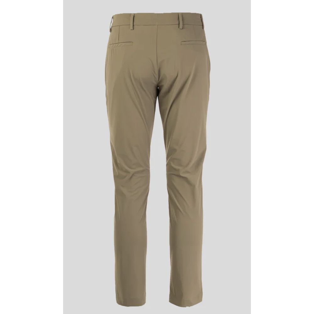 Beige Nylon Jeans & Pant