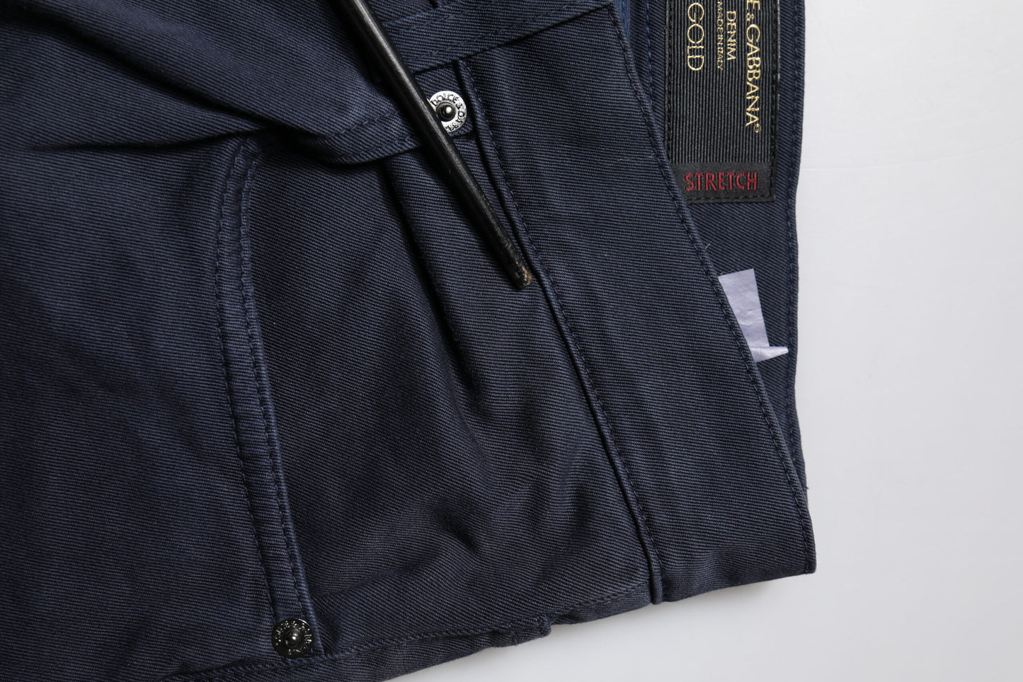 Dark Blue GOLD Cotton Skinny Men Denim Jeans