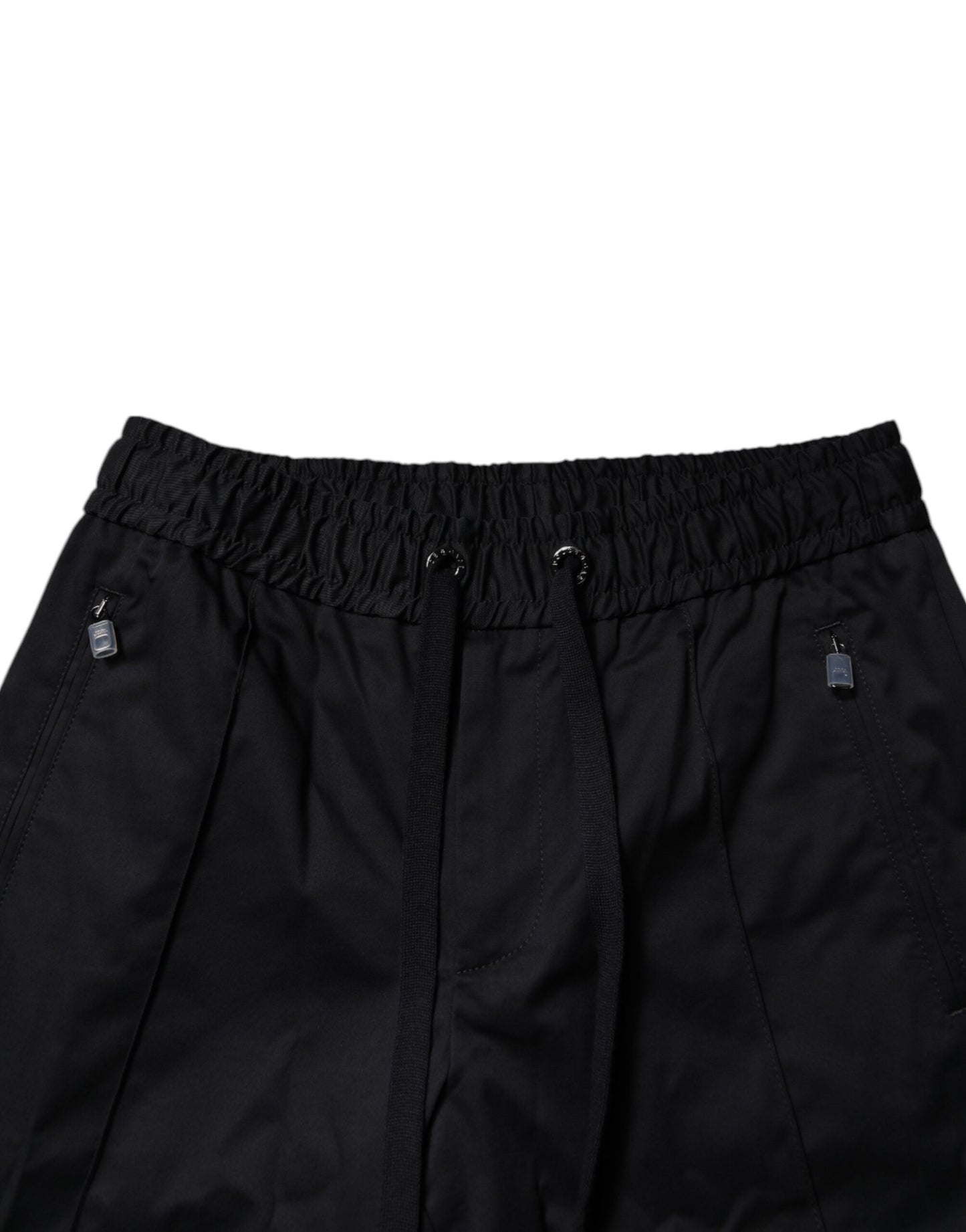 Dark Blue Cotton Men Jogger Sweatpants Pants