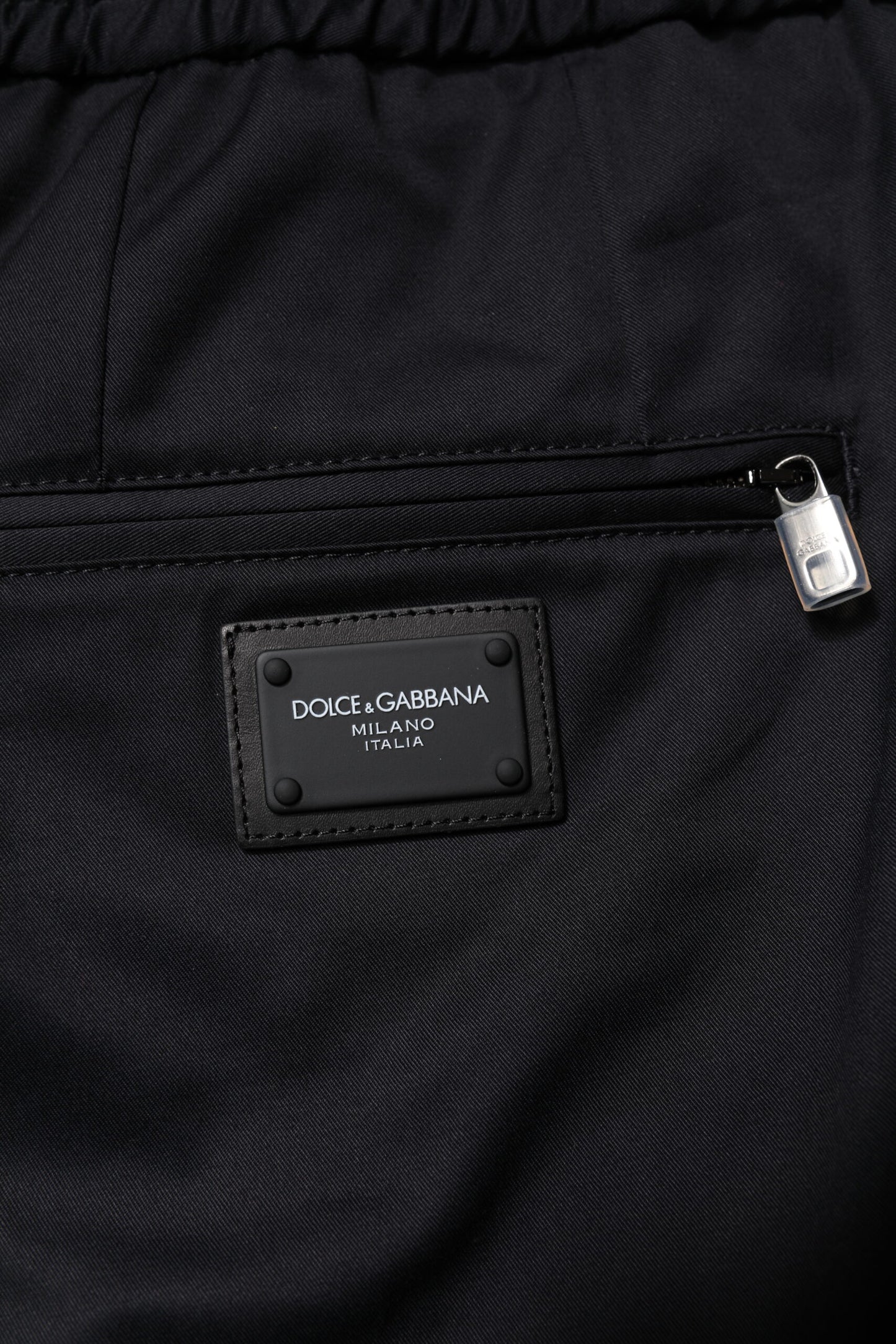 Dark Blue Cotton Men Jogger Sweatpants Pants