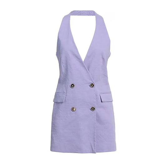 Purple Linen Dress