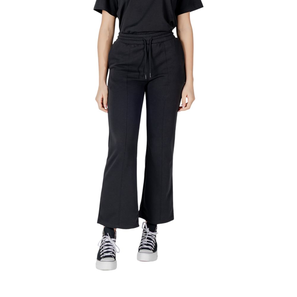 Black Cotton Jeans & Pant