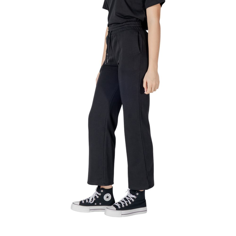 Black Cotton Jeans & Pant