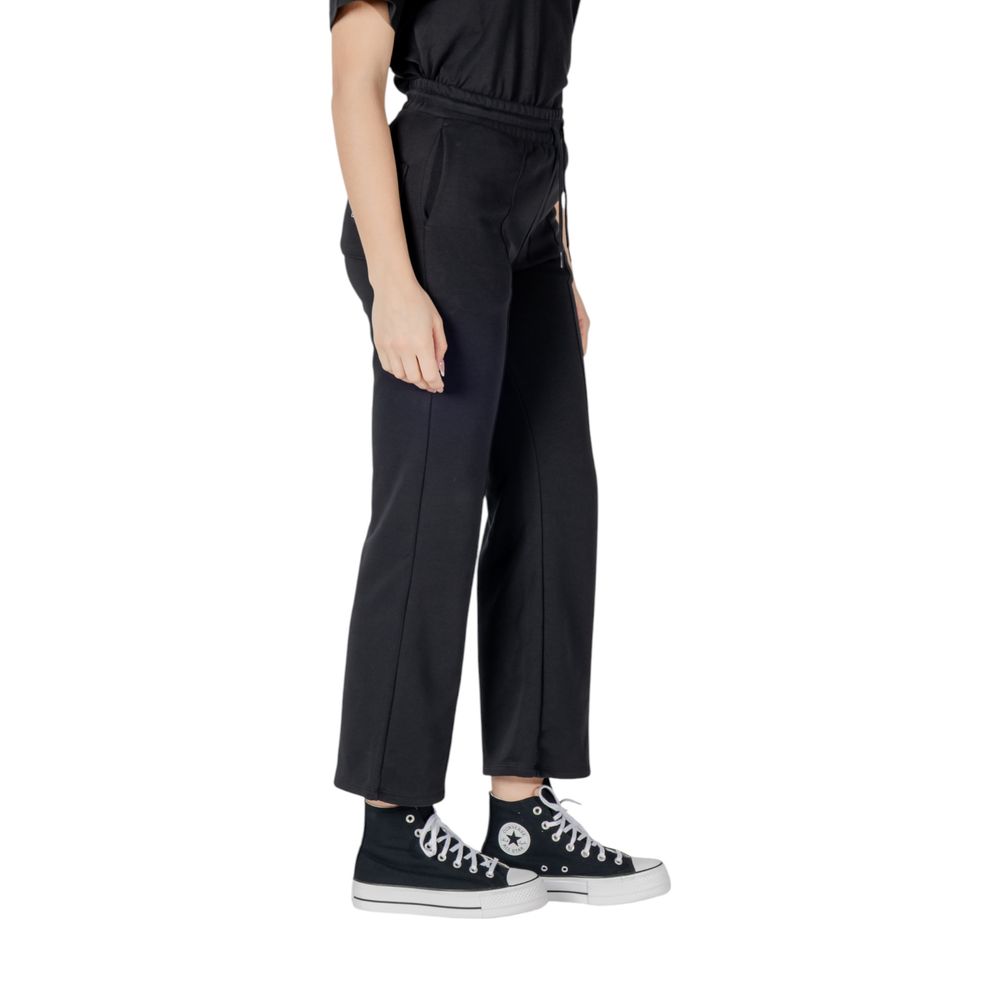 Black Cotton Jeans & Pant