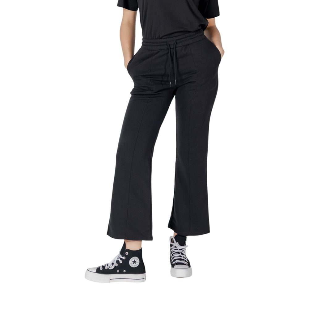 Black Cotton Jeans & Pant