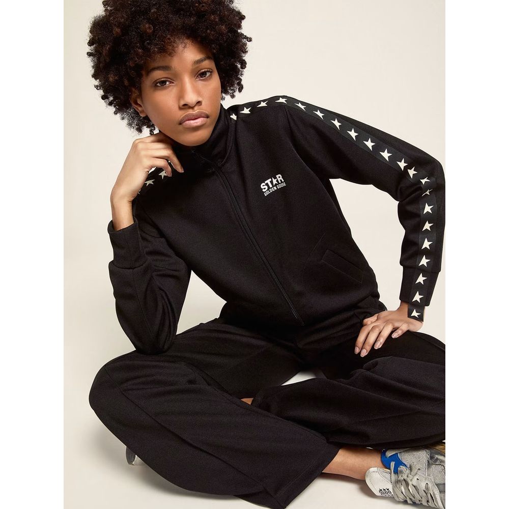 Black Polyester Men Sweater