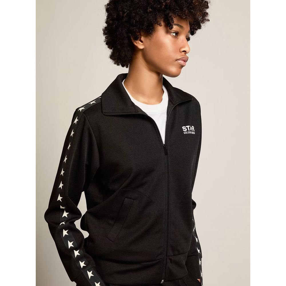 Black Polyester Men Sweater