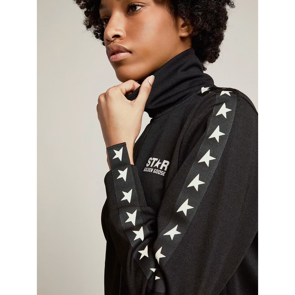 Black Polyester Men Sweater