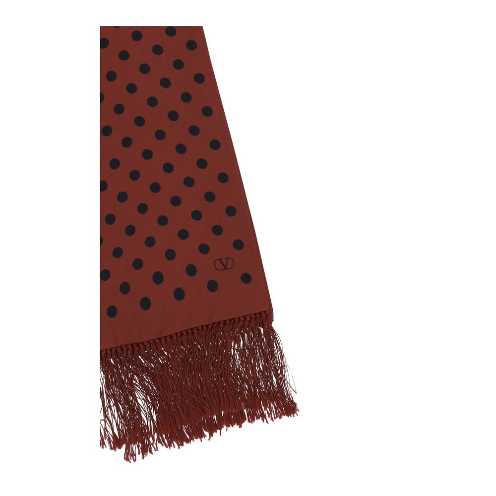 Polka-dot pattern Silk Scarf