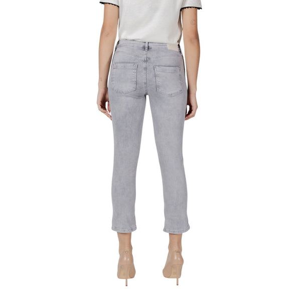Street One Gray Cotton Skinny Jeans