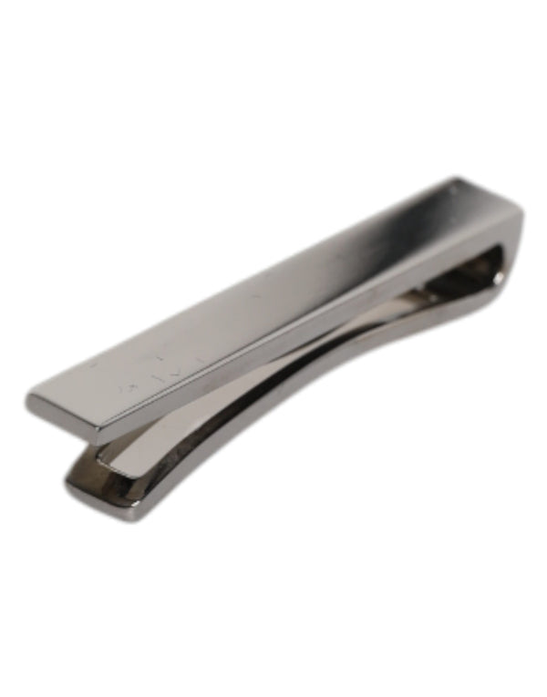 Dolce & Gabbana Black Tone Brass Logo Branded Tie Clip Bar