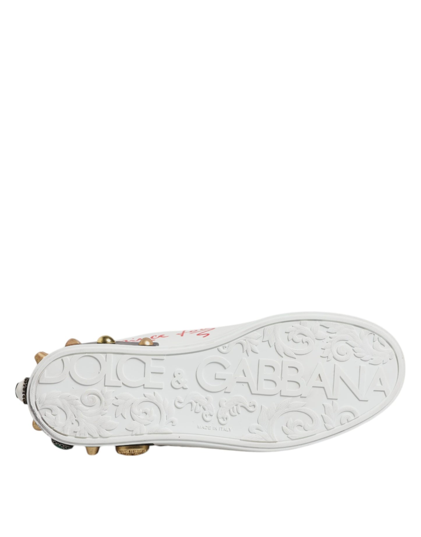 White Sacred Heart Patch Sneakers Shoes
