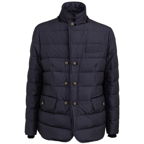 Dolce & Gabbana Blue Polyester Coat