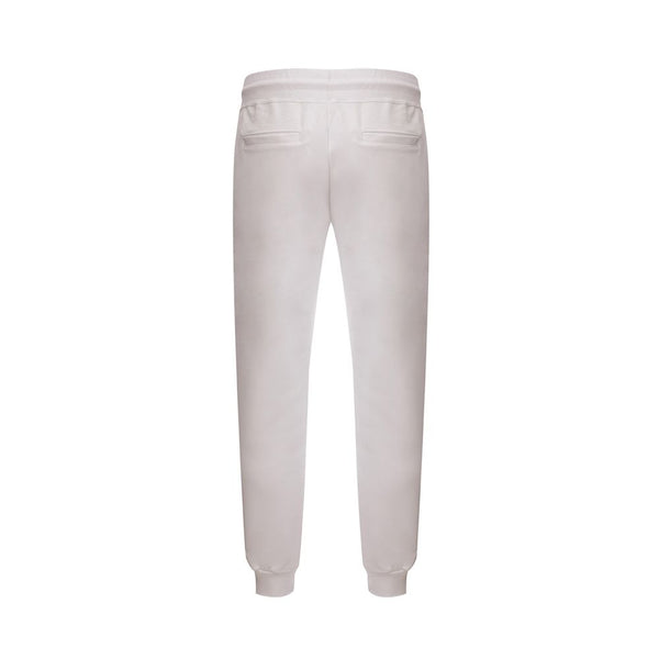 GCDS White Cotton Athletic Pants