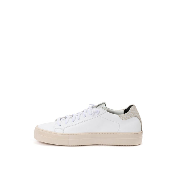 P448 White Leather Sneakers