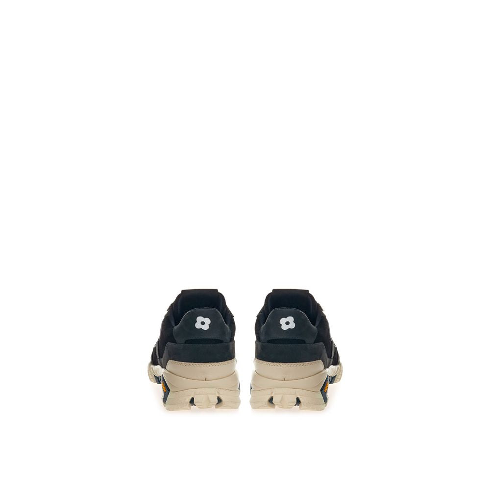 Black Suede Leather Sneaker