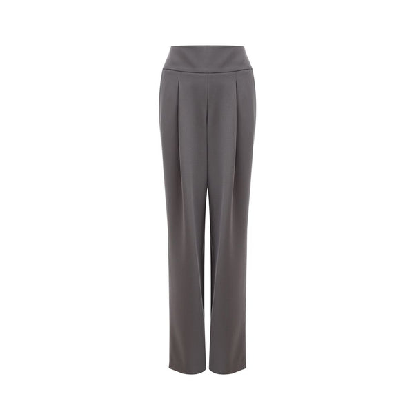 Lardini Gray Wool Casual Pants